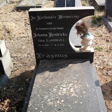 ERASMUS Johanna Hendrieka nee LANDMAN 1930-1970