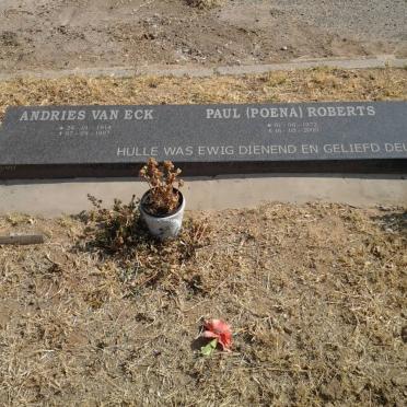 ECK Andries, van 1914-1997 :: ROBERTS Paul 1972-2000