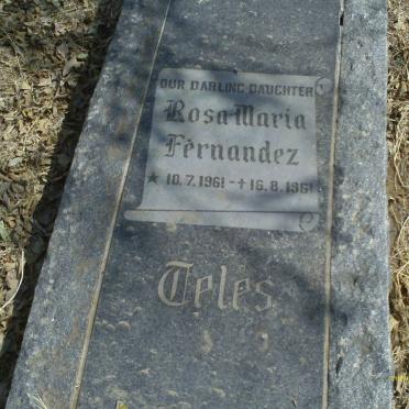 FERNANDEZ Rosa Maria 1961-1961