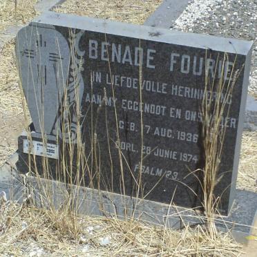 FOURIE Benade 1936-1974