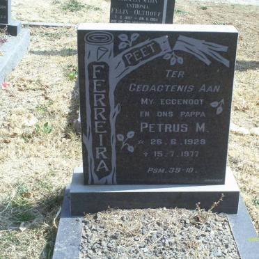 FERREIRA Petrus M. 1928-1977