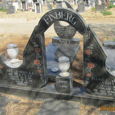 FINBERG Daniel Jacobus Abraham 1931-1984 &amp; Nelly Abicka MELVILLE 1922-1994