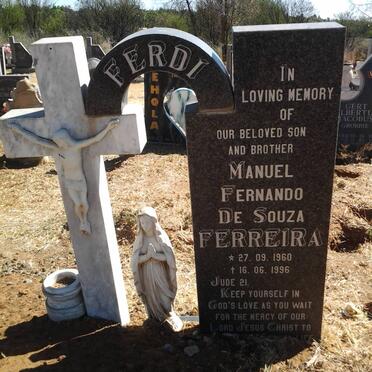 FERREIRA Manuel Fernando De Souza 1960-1996