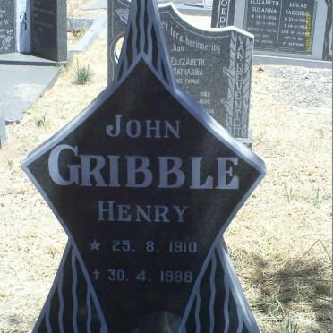 GRIBBLE John Henry 1910-1988