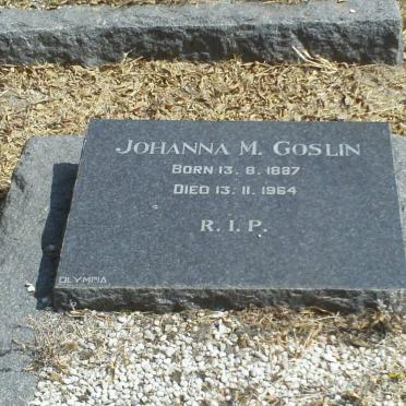 GOSLIN Johanna M. 1887-1964