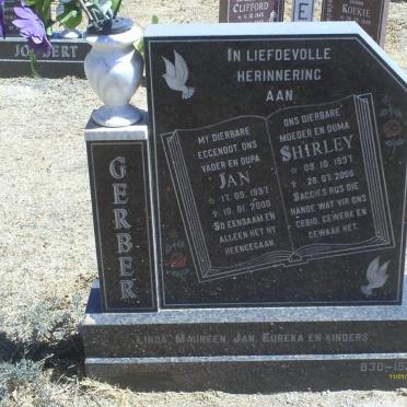 GERBER Jan 1937-2000 &amp; Shirley 1937-2008