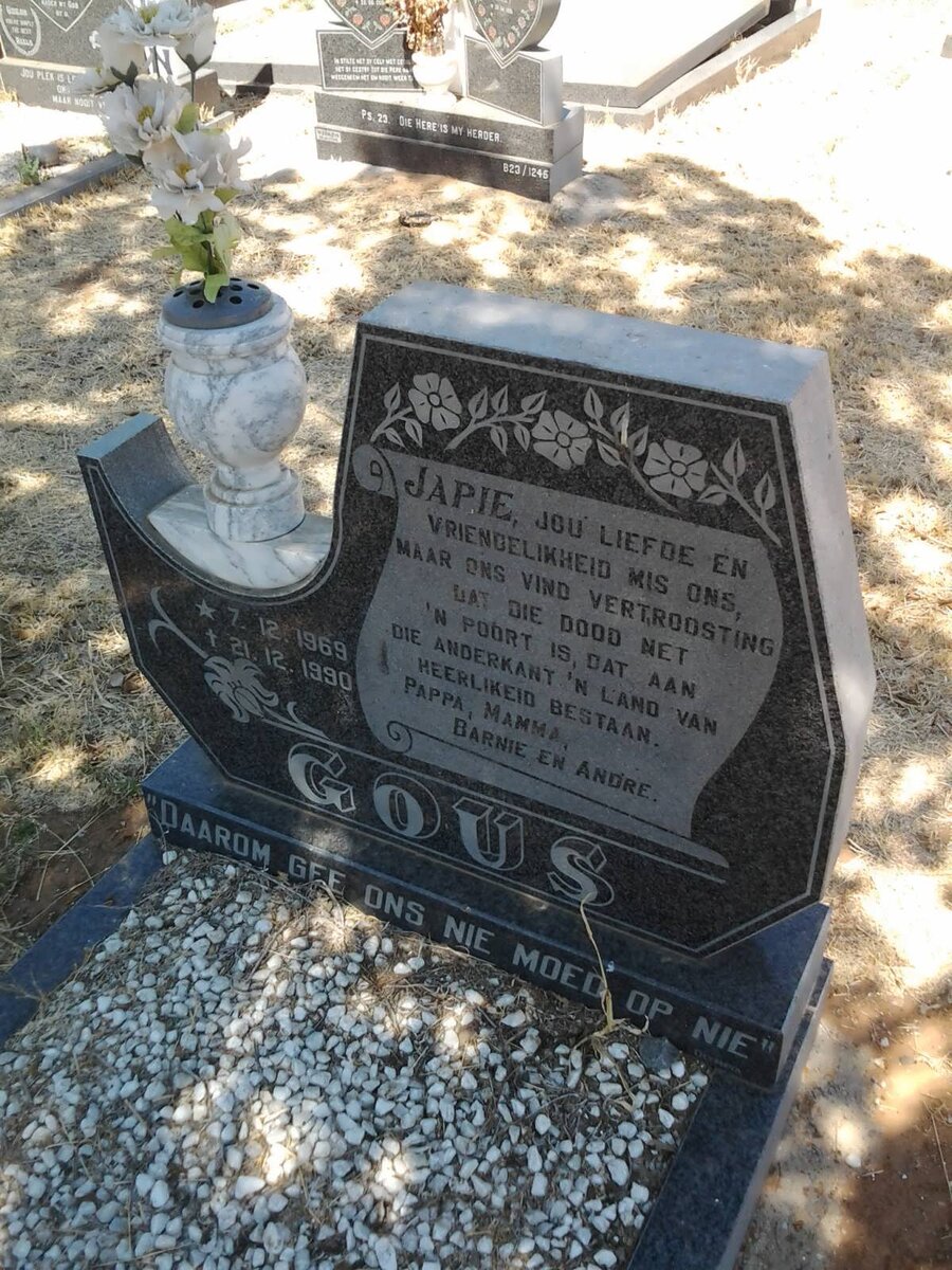 GOUS Japie 1969-1990