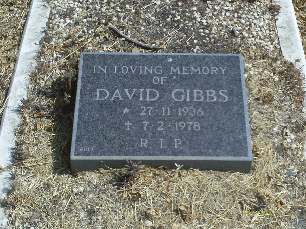 GIBBS David 1936-1978