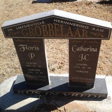 GROBBELAAR Floris P. 1926-1991 &amp; Catharina J.C. 1934-
