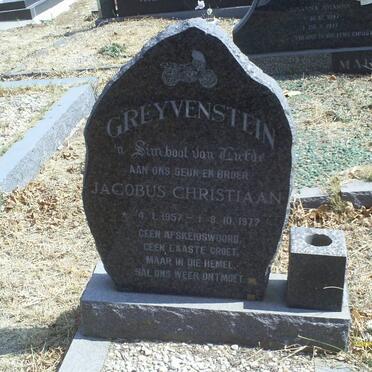 GREYVENSTEIN Jacob Christiaan 1957-1977