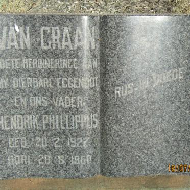 GRAAN Hendik Phillippus, van 1922-1960