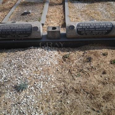 GRAY Harold Edward 1927-1983 &amp; Maria Elizabeth 1929-1999