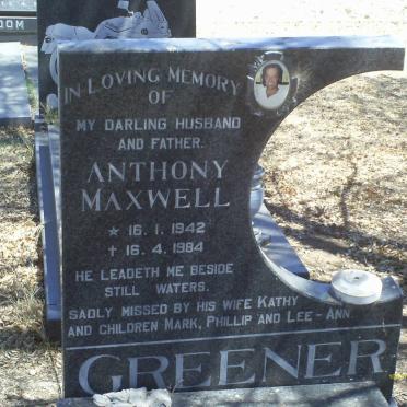 GREENER Anthony Maxwell 1942-1984