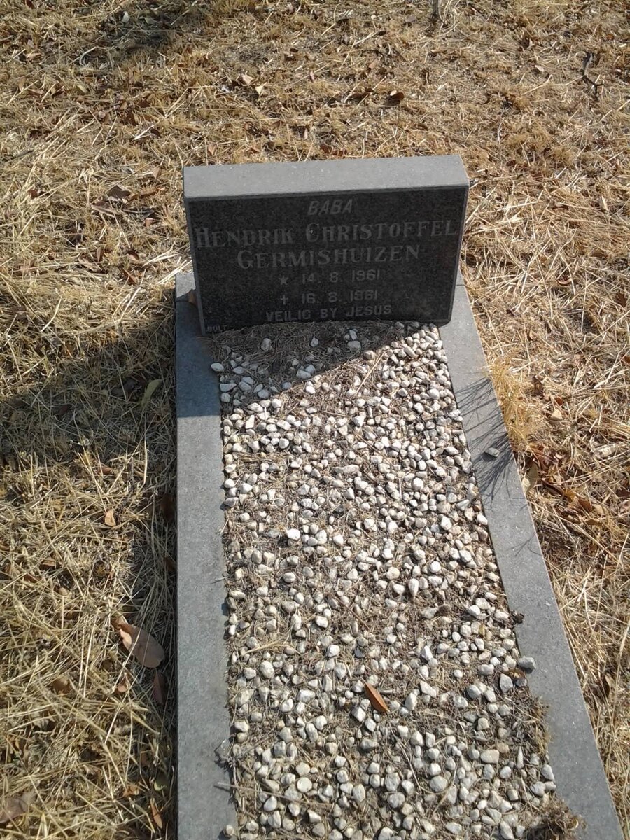 GERMISHUIZEN Hendrik Christoffel 1961-1961