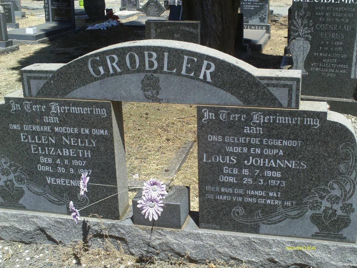 GROBLER Louis Johannes 1906-1973 &amp; Ellen Nelly Elizabeth 1907-1987