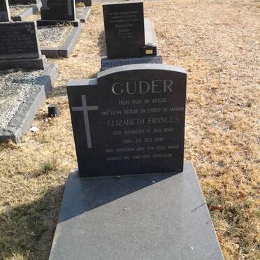 GUDER Elizabeth Frances nee KENNEDY 1940-1966