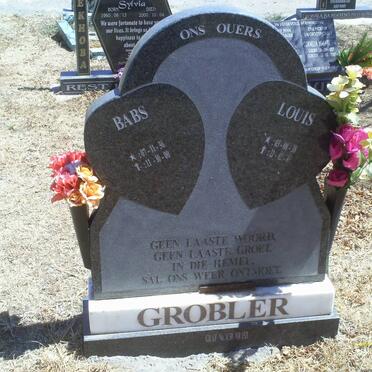GROBLER Louis 1938- &amp; Babs 1936-2000