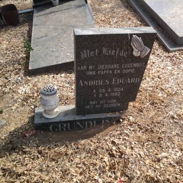 GRUNDLING Andries Eduard 1934-1982