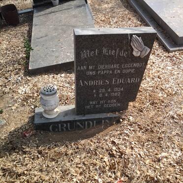 GRUNDLING Andries Eduard 1934-1982