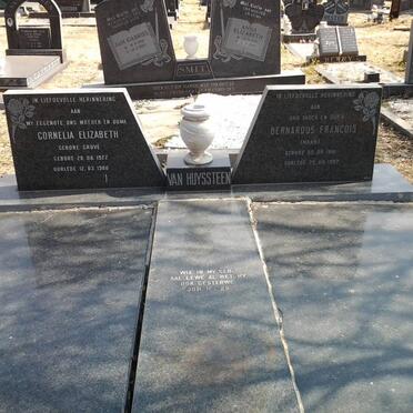 HUYSSTEEN Bernardus Francois, van 1918-1997 &amp; Cornelia Elizabeth GROVE 1922-1980