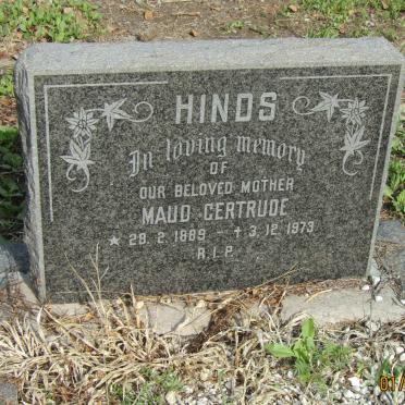 HINDS Maude Gertrude 1889-1973