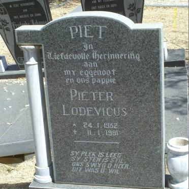 HOVEN Pieter Lodevicus, van der 1952-1991