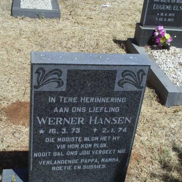 HANSEN Werner 1973-1974