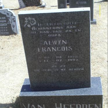 HEERDEN Alwyn Francois, van 1928-1997