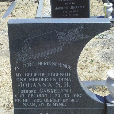HEERDEN Johanna S.H., van nee CASTELYN 1936-1985
