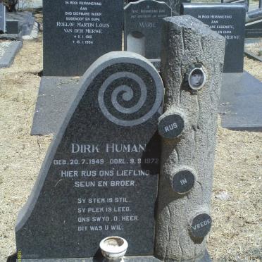 HUMAN Dirk 1949-1972