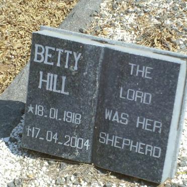 HILL Betty 1918-2004