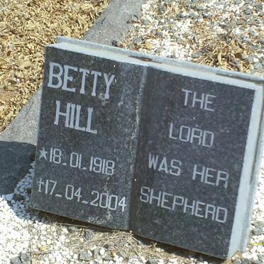 HILL Betty 1918-2004