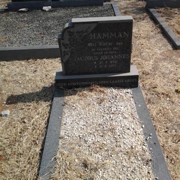 HAMMAN Jacobus Johannes 1920-1979