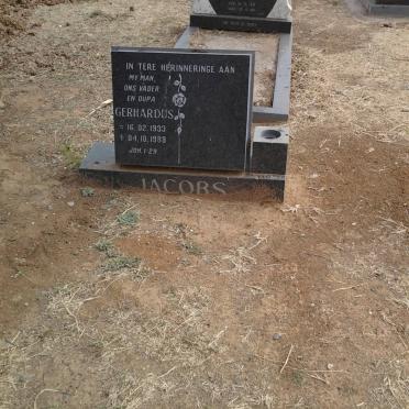 JACOBS Gerhardus 1933-1988