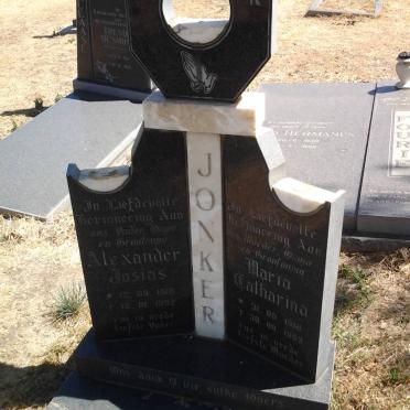 JONKER Alexander Josias 1918-1992 &amp; Maria Catharina 1918-1993