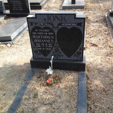 JONK Marthinus Johannes 1921-1982