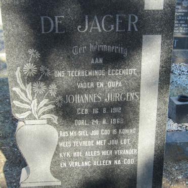 JAGER Johannes Jurgens, de 1912-1968