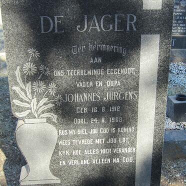 JAGER Johannes Jurgens, de 1912-1968
