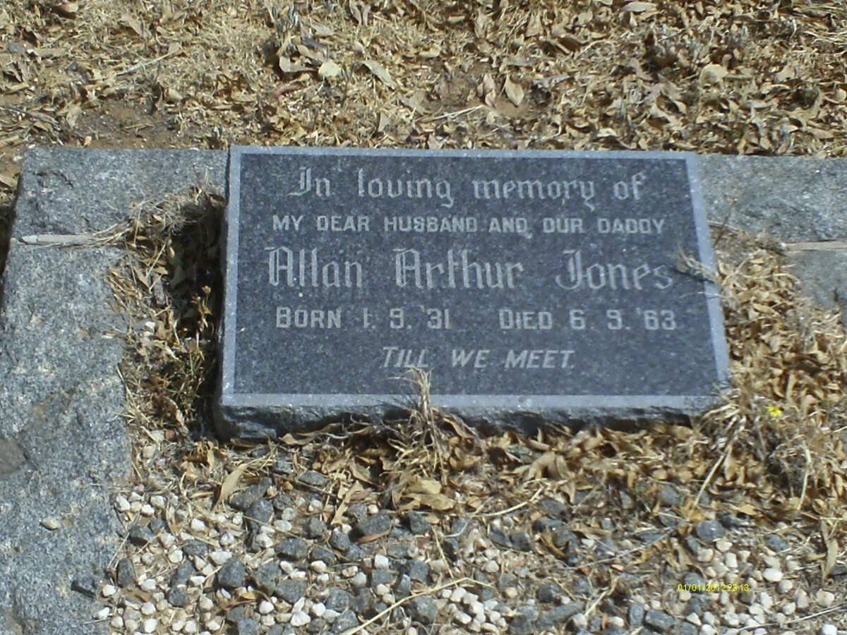 JONES Allan Arthur 1931-1963