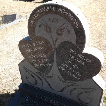 JOUBERT Theunis 1913-1991 &amp; Kate 1919-2006