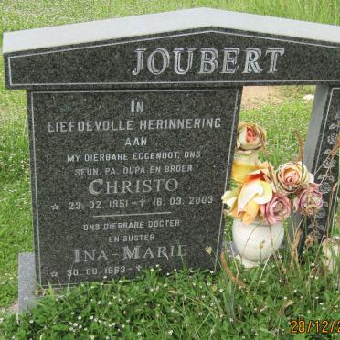 JOUBERT Christo 1951-2003 :: JOUBERT Ina-Mari 1963 -