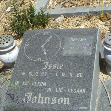 JOHNSON Bryan 1924-1987 &amp; Issie 1927-1986