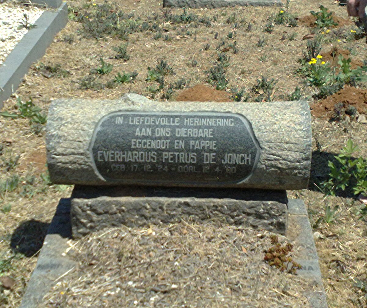 JONGH Everhardus Petrus, de 1924-1960