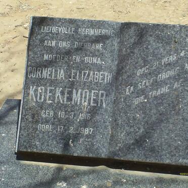 KOEKEMOER Cornelia Elizabeth 1916-1987