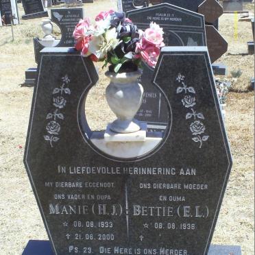 KRIEL H.J. 1933-2000 &amp; E.L. 1936-