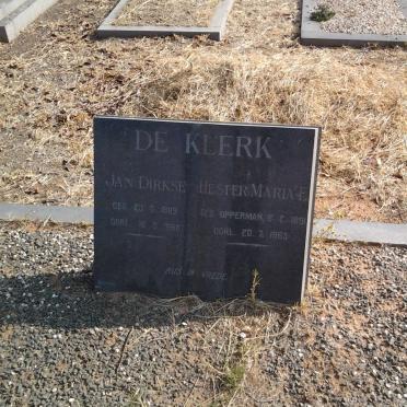 KLERK Jan Dirkse, de 1889-1966 &amp; Hester Maria E. OPPERMAN 1891-1965 