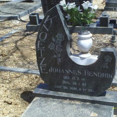 KNOETZE Johannes Hendrik 1914-1984
