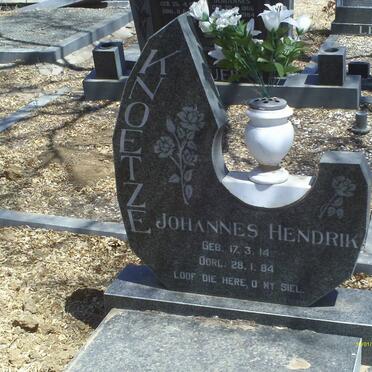 KNOETZE Johannes Hendrik 1914-1984