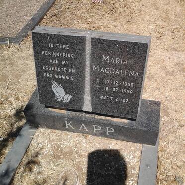 KAPP Maria Magdalena 1956-1990