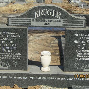 KRUGER Andries Stephanus 1933-1977 &amp; Bettie 1937-2021